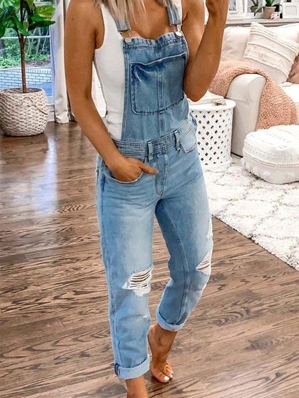 UrbanChic Denim Jumpsuit | Cotton Blend | Casual One-Piece | Everyday Wear | Steven & Levon