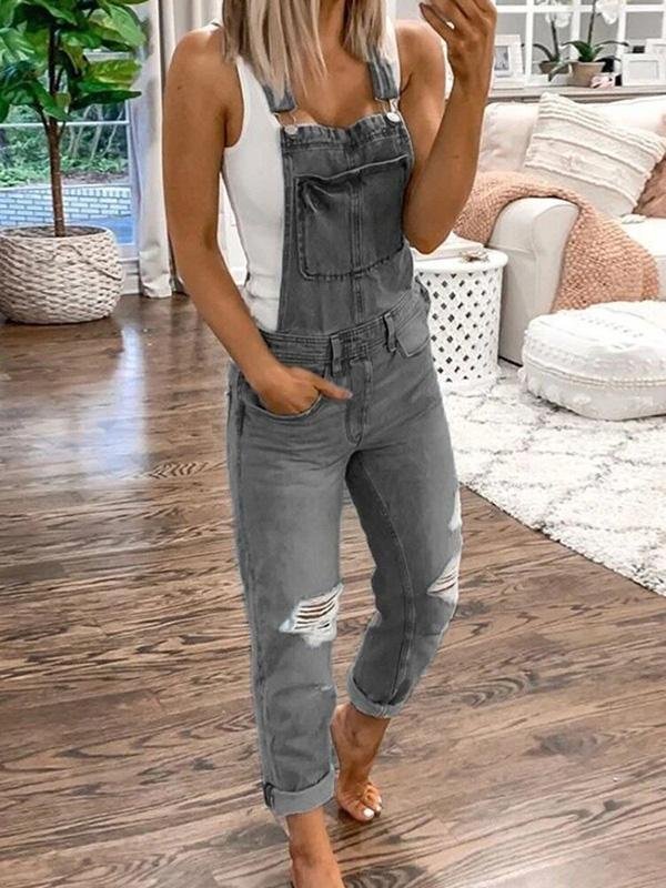 UrbanChic Denim Jumpsuit | Cotton Blend | Casual One-Piece | Everyday Wear | Steven & Levon