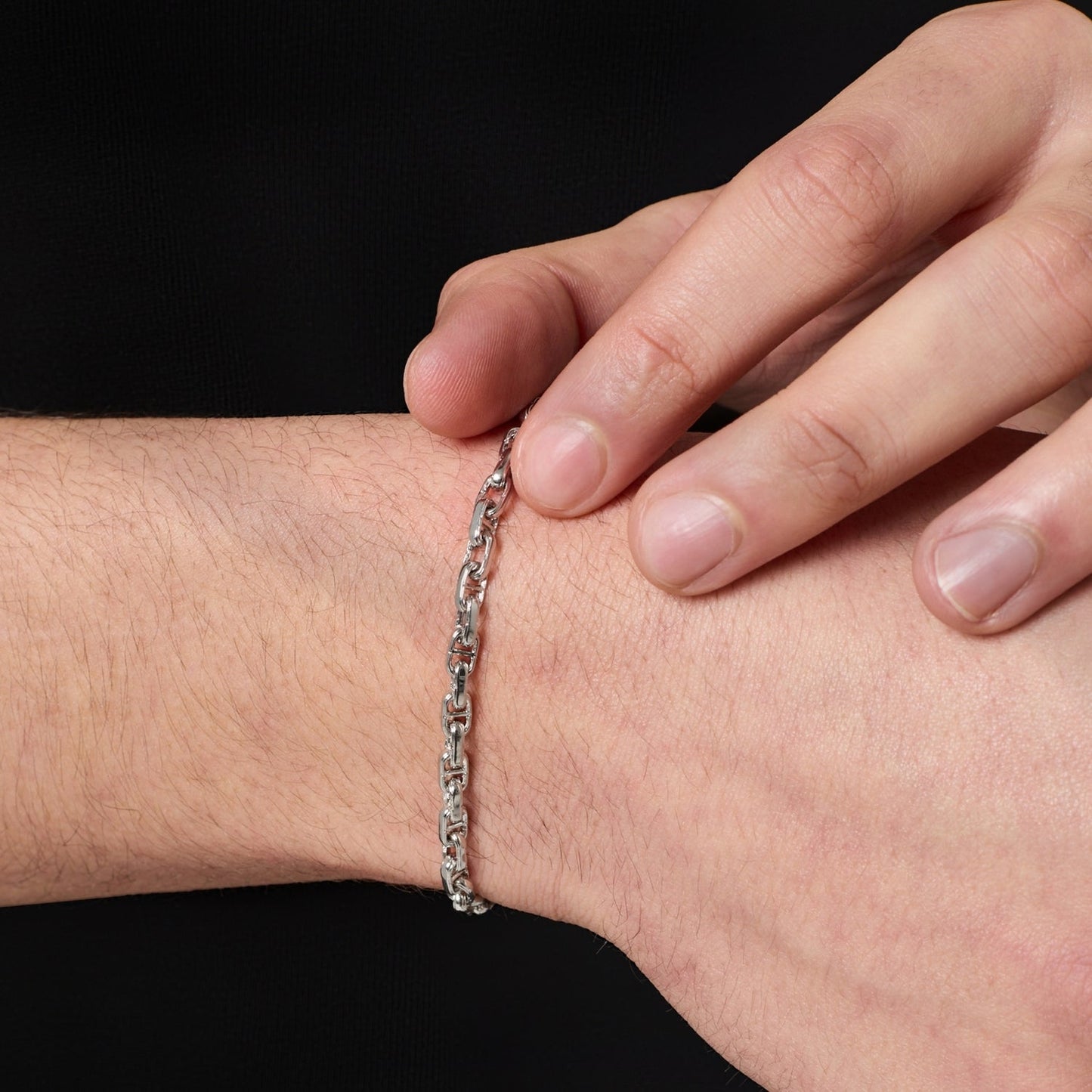 CD Anchor Link Bracelet | Men | Gold or Silver | Anchor Link Bracelet | Steven & Levon