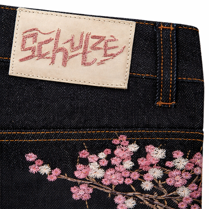 Bloomstride - Wide-Leg Embroidered Street Style Jeans  Everyday Street Styling