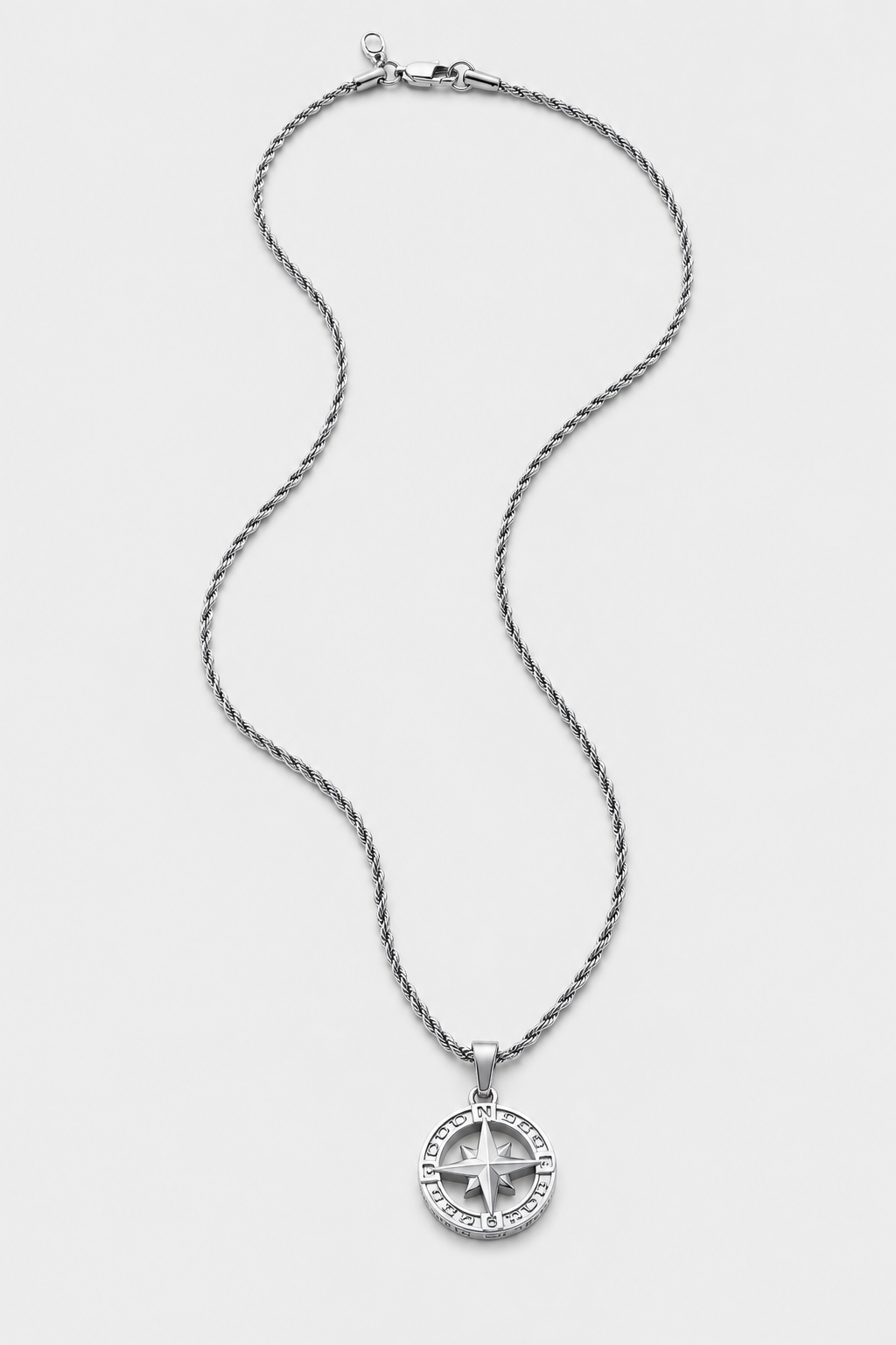 Silver North Star Pendant | Men | Stainless Steel | Star Design | Statement Necklace | Steven & Levon