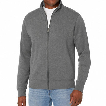 Zip Up Sweatshirt | Full Zip Track Jacket | Men | Cotton Blend | Casual Athletic Layer | Steven & Levon