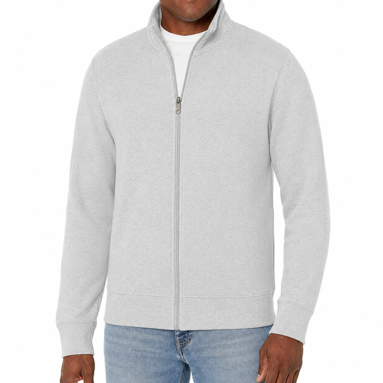 Zip Up Sweatshirt | Full Zip Track Jacket | Men | Cotton Blend | Casual Athletic Layer | Steven & Levon