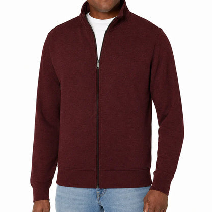 Zip Up Sweatshirt | Full Zip Track Jacket | Men | Cotton Blend | Casual Athletic Layer | Steven & Levon