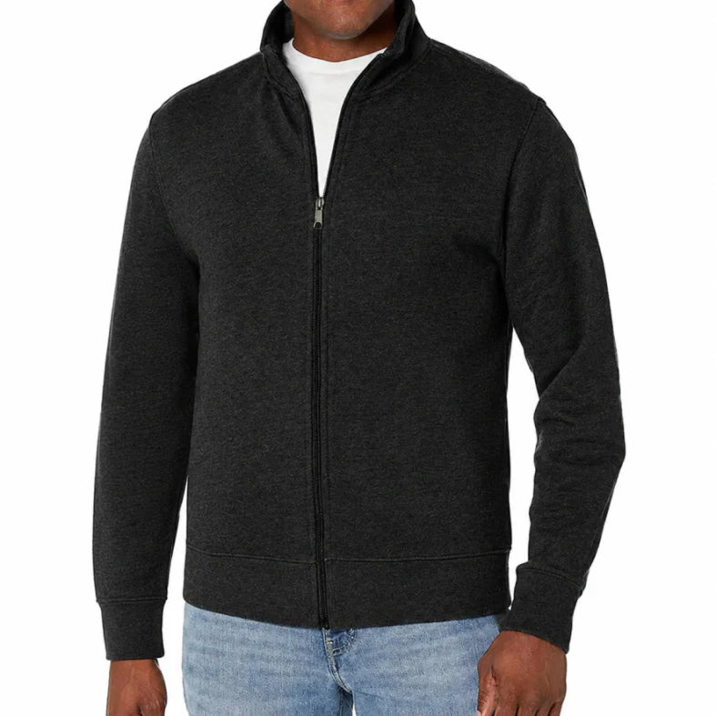 Zip Up Sweatshirt | Full Zip Track Jacket | Men | Cotton Blend | Casual Athletic Layer | Steven & Levon