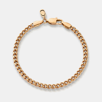 Cuban Bracelet | Men | Stainless Steel | Silver, Gold & Rose Gold | 4mm Chain Design | Steven & Levon