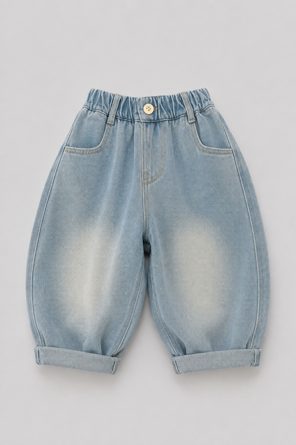 Kids Cartoon Patch Denim Jeans | Boys | Elastic Waist | Loose Fit | Casual Everyday Pants | Steven & Levon