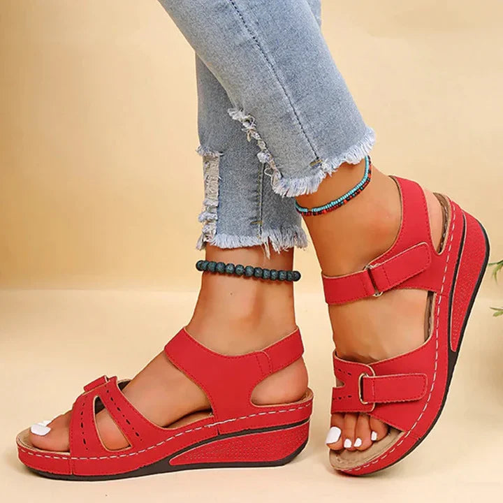 Women's Walking Wedge Sandals | Walking Sandals | Arch Support Comfort Sole | Steven & Levon
