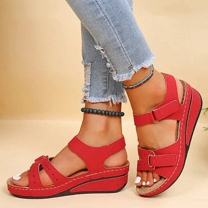 Women's Walking Wedge Sandals | Walking Sandals | Arch Support Comfort Sole | Steven & Levon