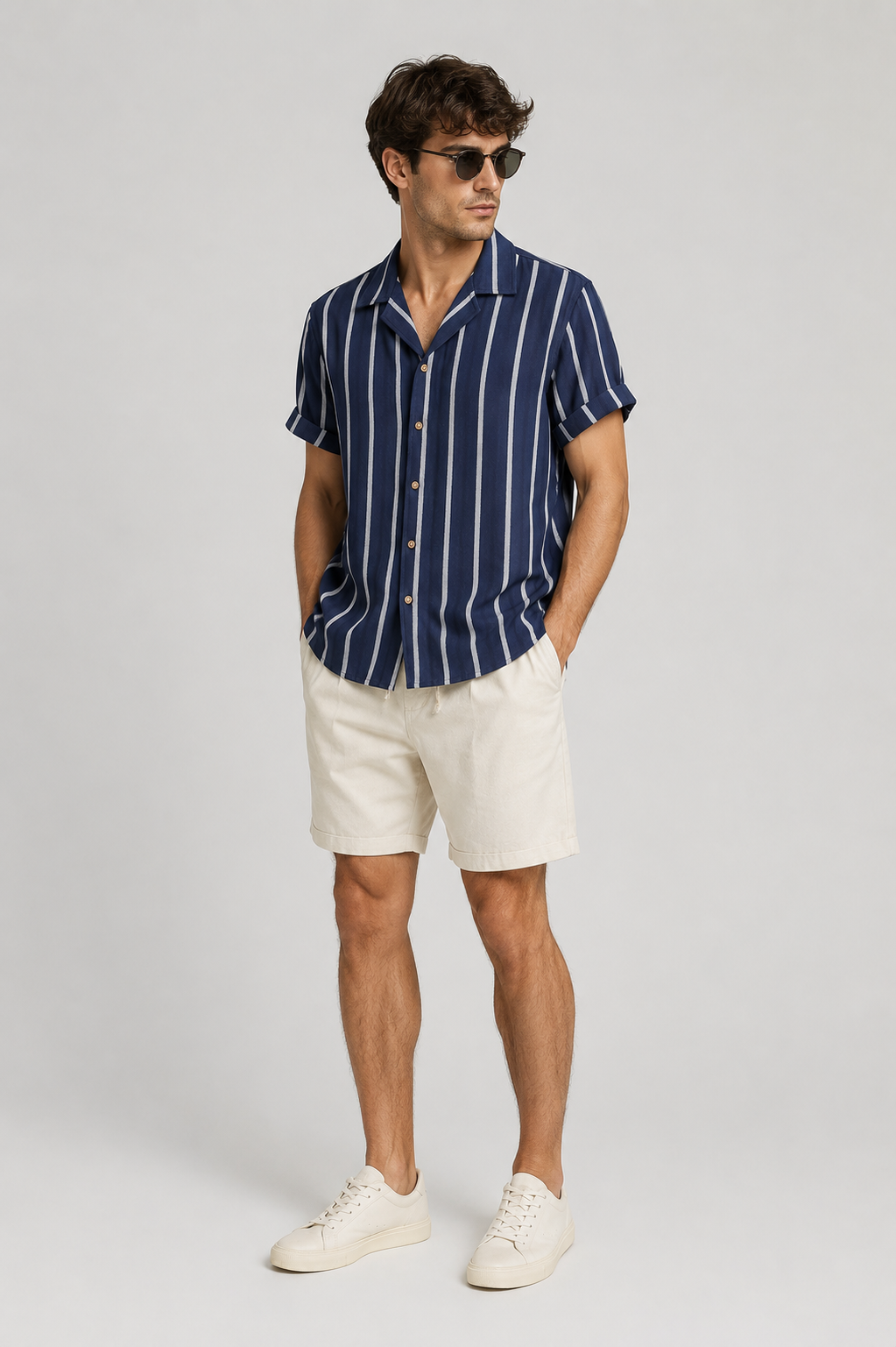 Men's Casual Shirt & Quick Dry Shorts Set | Co-Ord Set | Men | Quick-Dry Fabric | Steven & Levon
