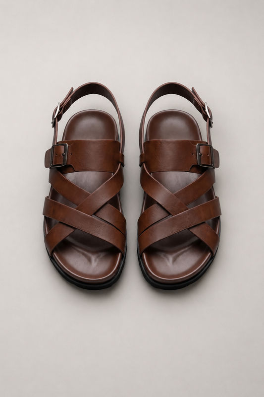 Men’s Double Layer Sandals | Men | Cushioned Slip-On Summer Beach Sandals | Steven & Levon