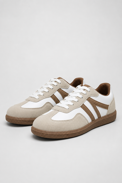 Women's Lace-Up Low-Top Sneakers | Synthetic Leather | Lightweight Comfortable Everyday Casual Shoes | Steven & Levon