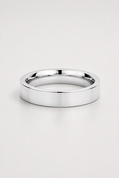 Flat Band Ring | Gold, Silver or Black | Unisex | Stainless Steel | 5mm | Minimalist Style | Steven & Levon