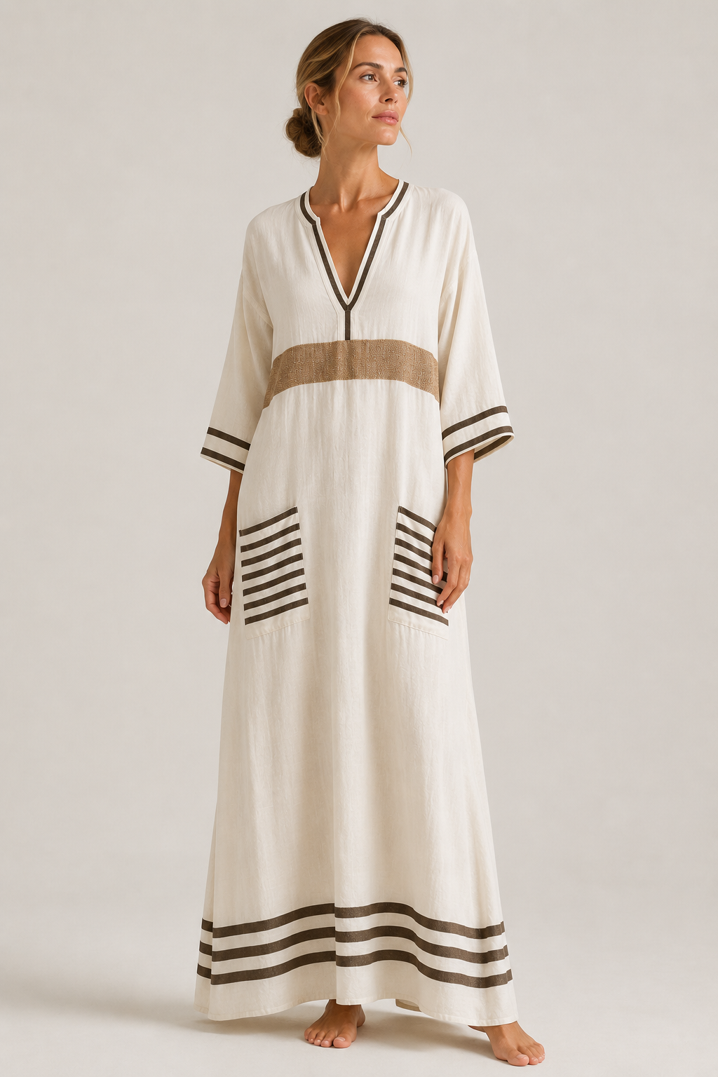 Women's Maxi Dress | Flowing Mediterranean Dress | Lightweight Summer Wear | Steven & Levon