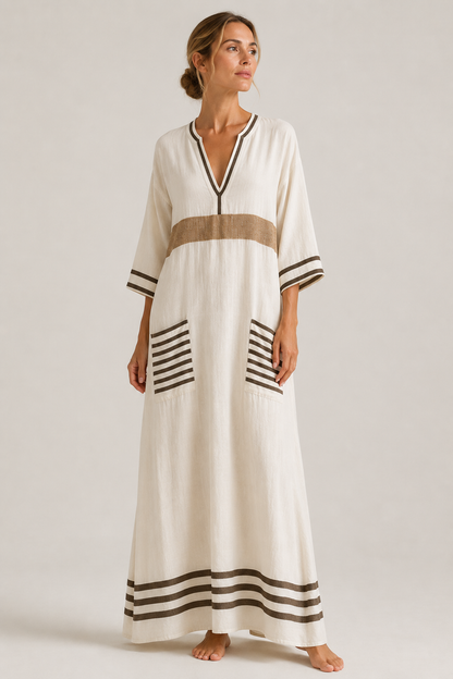 Women's Maxi Dress | Flowing Mediterranean Dress | Lightweight Summer Wear | Steven & Levon