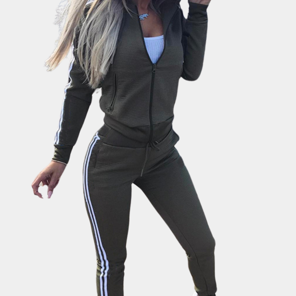 Trendy 2-Piece Tracksuit | Women | Soft Fabric | Relaxed Fit | Casual Loungewear | Steven & Levon