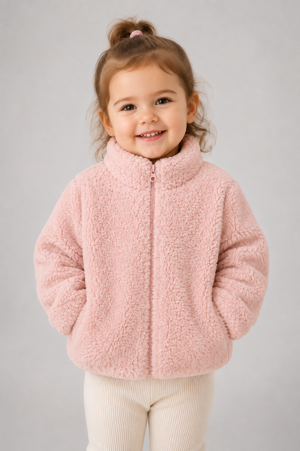 Kids Teddy Fleece Jacket | Boys & Girls | Zip Up | Plush Winter Coat | Soft Sherpa Outerwear | Steven & Levon