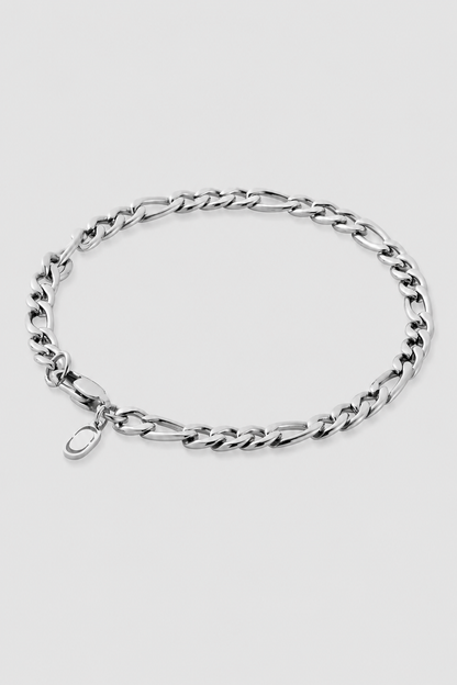 Figaro Bracelet | Men | Gold or Silver | 5mm Figaro Chain Bracelet | Steven & Levon