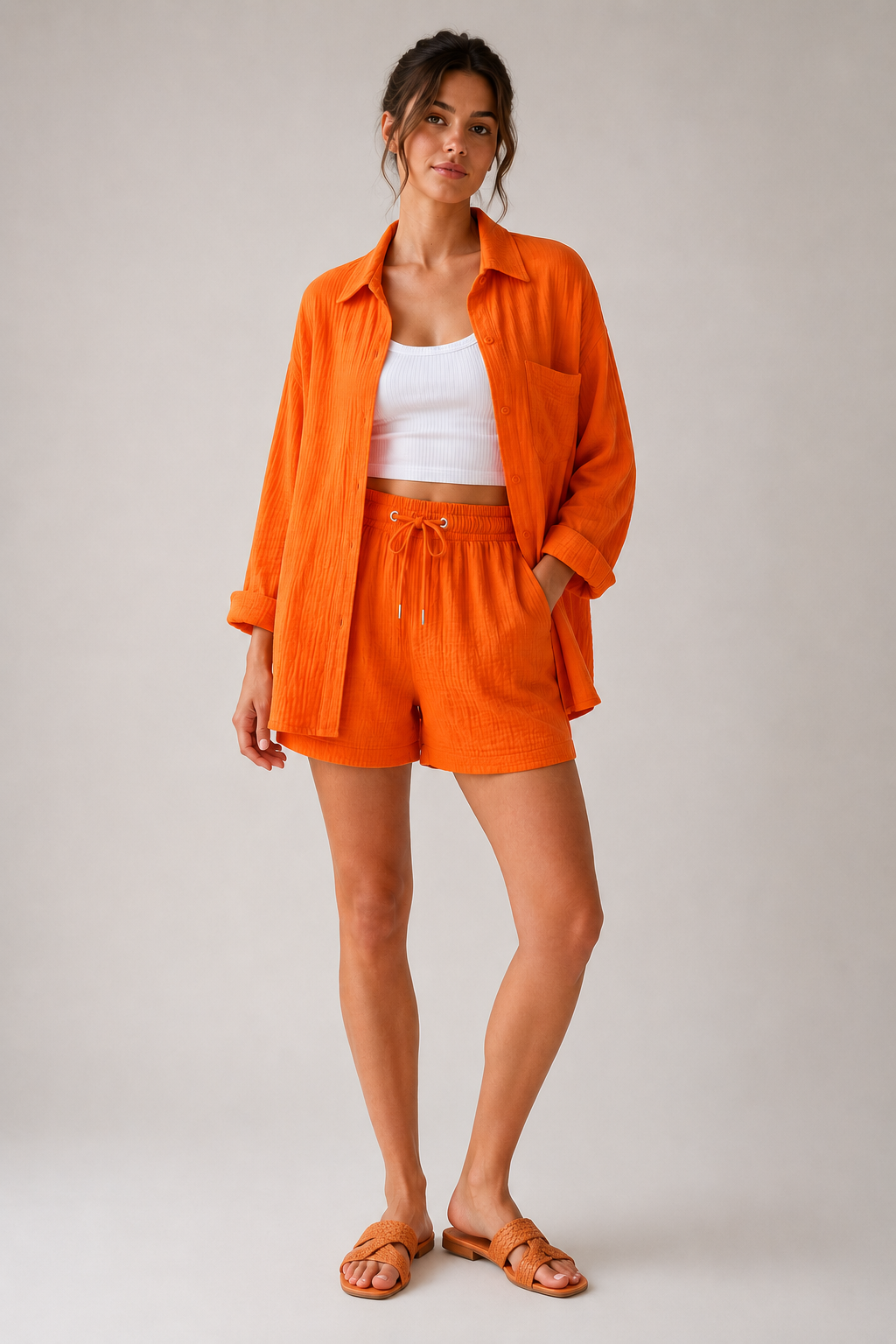 Elegant Summer Two Piece Set | Women | Lightweight Matching Co-Ord Outfit | Casual Holiday Wear | Steven & Levon