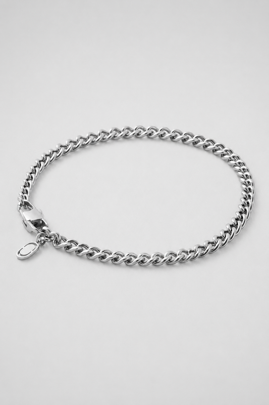 Cuban Bracelet | Men | Stainless Steel | Silver, Gold & Rose Gold | 4mm Chain Design | Steven & Levon
