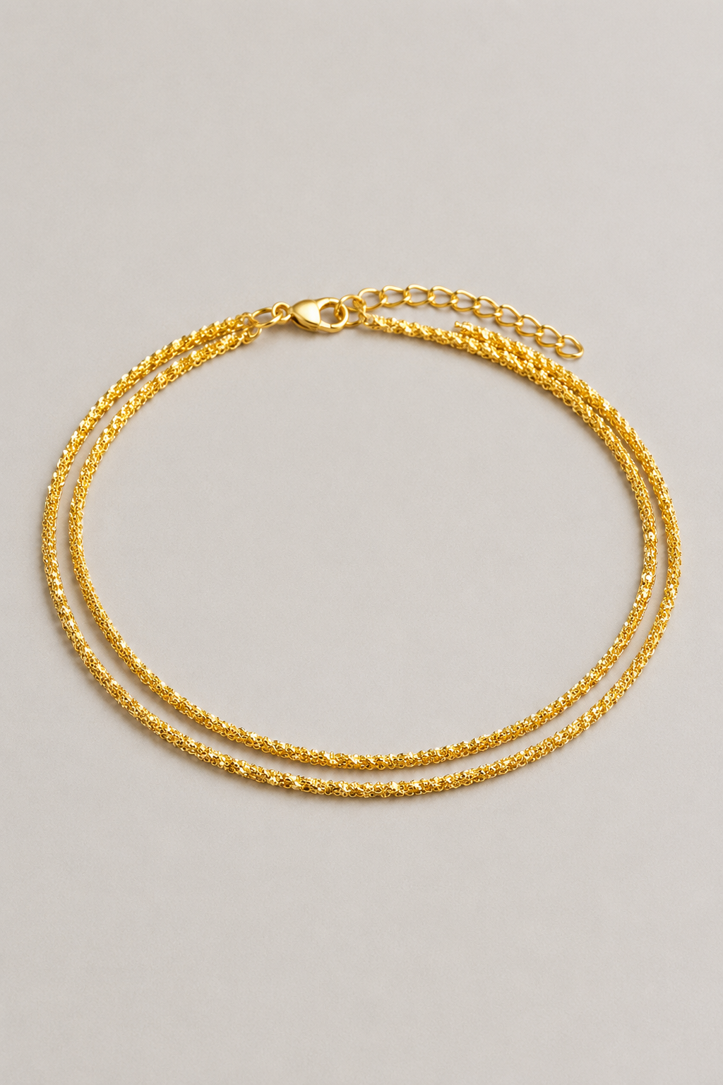 Double Anklet | Women | Silver & Gold Tone | Layered Chain Design | Adjustable Ankle Bracelet | Steven & Levon