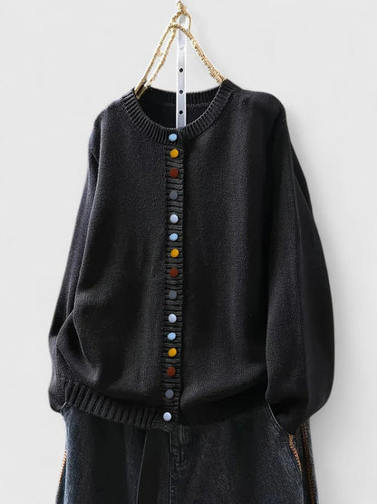 Relaxed Fit Knit Cardigan | Women | Button Front | Soft Knit | Everyday Casual Layering | Steven & Levon