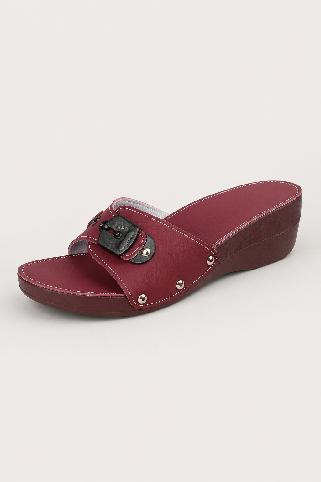 Women's Wedge Slide Sandals | Adjustable Buckle Strap | Open Toe Comfort Slippers | Lightweight | Steven & Levon