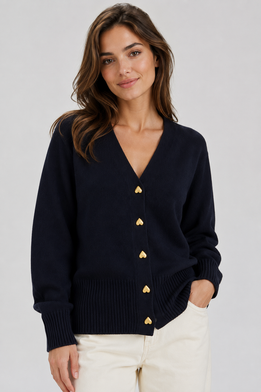 Refined Knit Cardigan | Women | Button Front | Soft Knit | Chic Everyday Layering | Steven & Levon