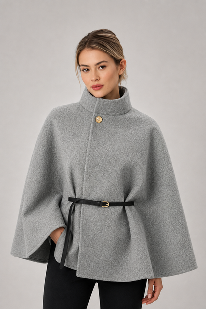 Women's Knit Poncho | Soft Knit Cape | Lightweight Layering Piece | Steven & Levon