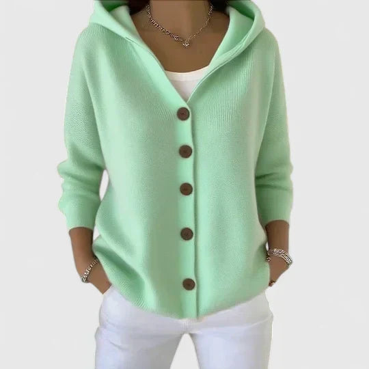 Fine Knit Cardigan | Women | Button Front | Lightweight Knit | Smart Casual Style | Steven & Levon