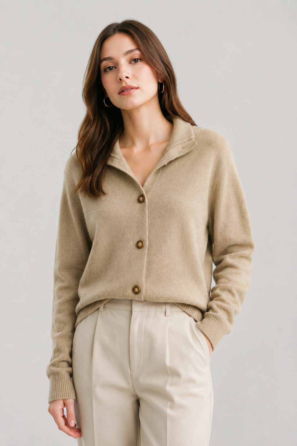 Chic Knit Cardigan | Women | Button Front | Soft Knit | Versatile Everyday Style | Steven & Levon