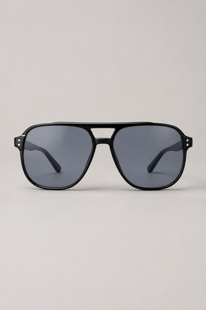 Double Bridge Aviator Sunglasses | Unisex | UV400 Oversized Eyewear | Lightweight Pilot Frame | Fashion Sun Shades | Steven & Levon