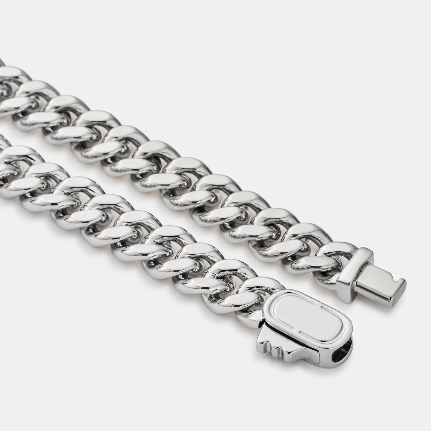 Emerald Cuban Bracelet | Men | Stainless Steel | Silver & Gold | 6mm Emerald Stone | Steven & Levon