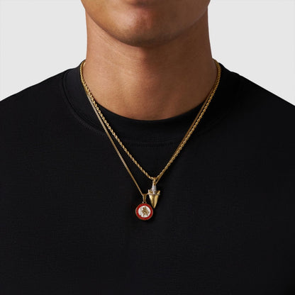 Gold Pendant Set | Unisex | Stainless Steel | Customisable Jewellery | Layered Necklace Set | Steven & Levon
