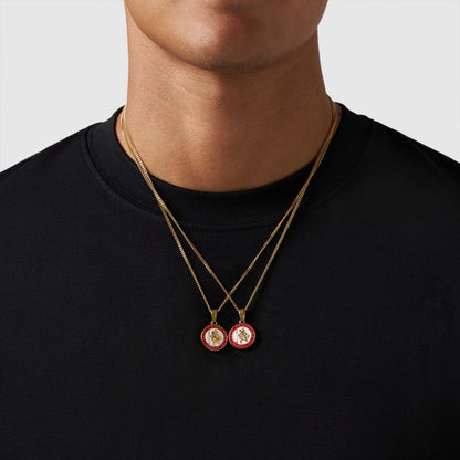 Gold Pendant Set | Unisex | Stainless Steel | Customisable Jewellery | Layered Necklace Set | Steven & Levon