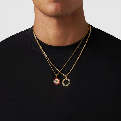 Gold Pendant Set | Unisex | Stainless Steel | Customisable Jewellery | Layered Necklace Set | Steven & Levon