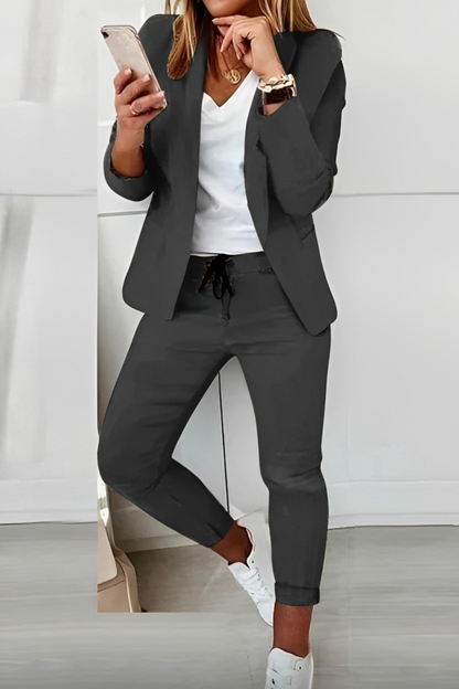2-Piece Blazer Set | Women | Elegant Fit | Matching Trousers | Everyday & Events | Steven & Levon