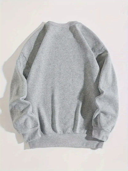 Reindeer Print Sweatshirt | Men's Festive Pullover | Casual Holiday Style | Steven & Levon