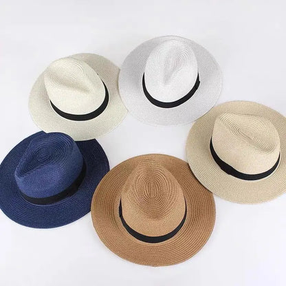 Panama Straw Hat | Unisex Sun Hat | Straw | UPF50+ UV Protection | Foldable Wide Brim Travel Hat | Steven & Levon