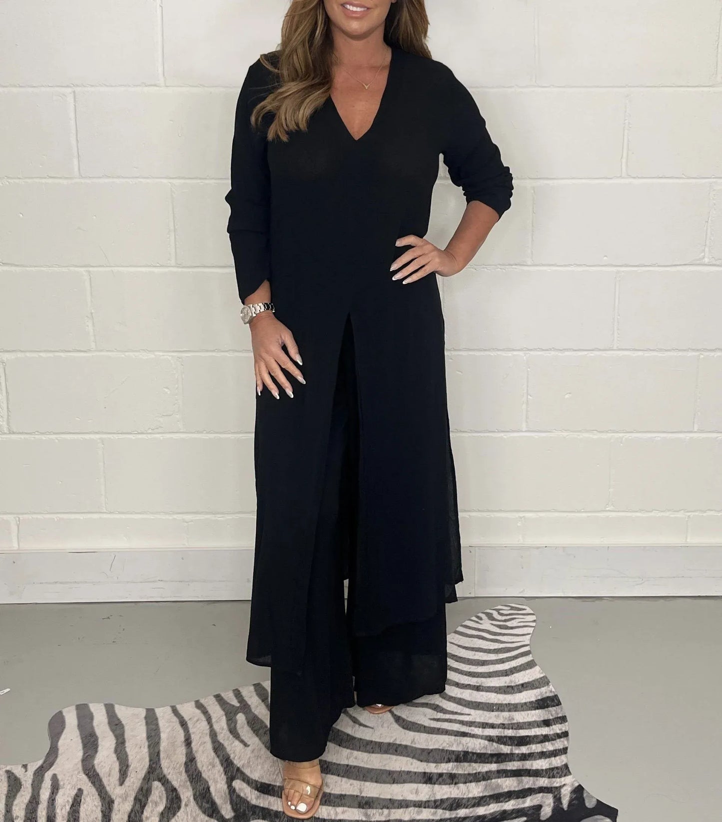 Cosima Women's Wide Leg Co-ord Set | Lightweight Two Piece Summer Outfit | Steven & Levon