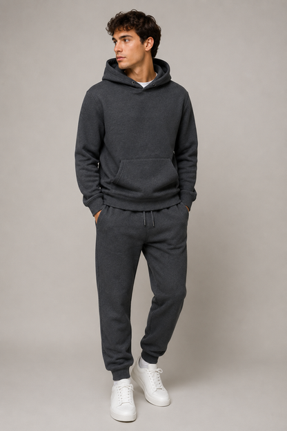 Men's Sporty Tracksuit Set | Unisex Tracksuit | Cotton Blend | Zip Hoodie & Joggers | Casual Activewear | Steven & Levon