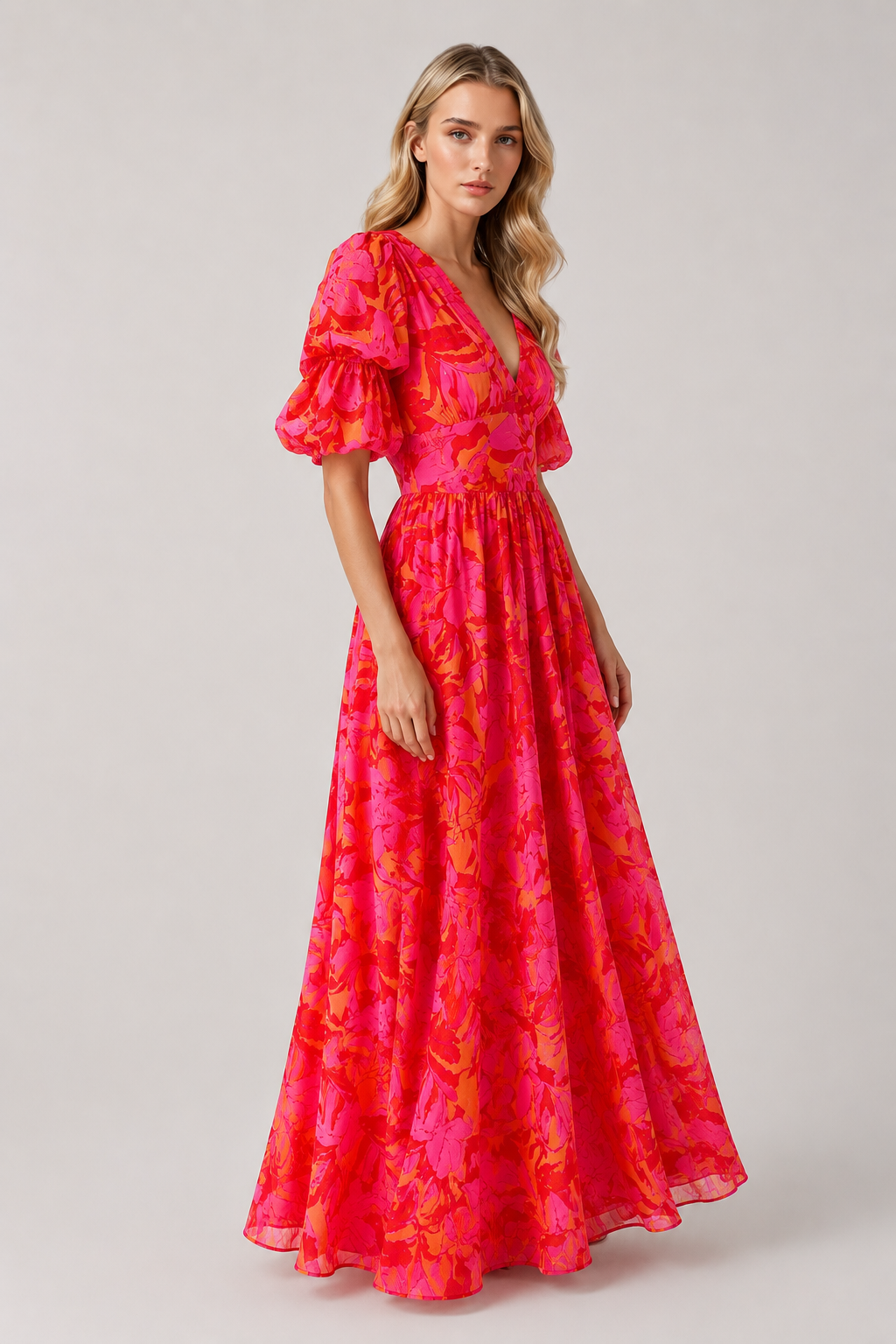Women's Summer Floral Maxi Dress | Women | Lightweight Fabric | Steven & Levon