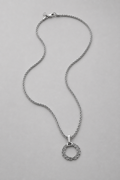Silver Triumph Pendant | Men | Stainless Steel | Symbolic Design | Statement Necklace | Steven & Levon