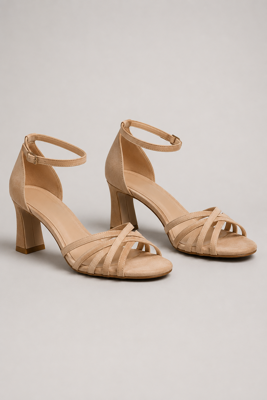 Women's Peep Toe Heeled Sandals | Eco Leather | Open Toe Elegant Dress Shoes | Steven & Levon