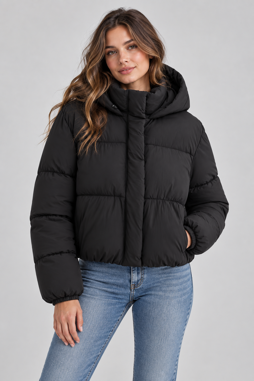 Women's Hooded Puffer Jacket | Quilted Winter Coat | Warm Insulated Outerwear | Steven & Levon