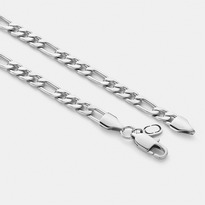 Figaro Bracelet | Men | Gold or Silver | 5mm Figaro Chain Bracelet | Steven & Levon