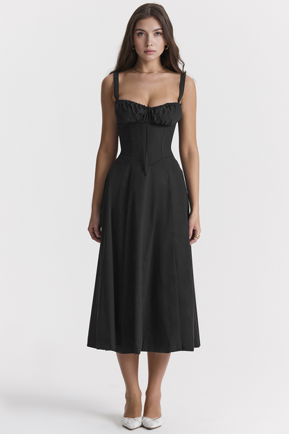 Bustier Dress | Women's Structured Midi Dress | Elegant Occasion Wear | Steven & Levon