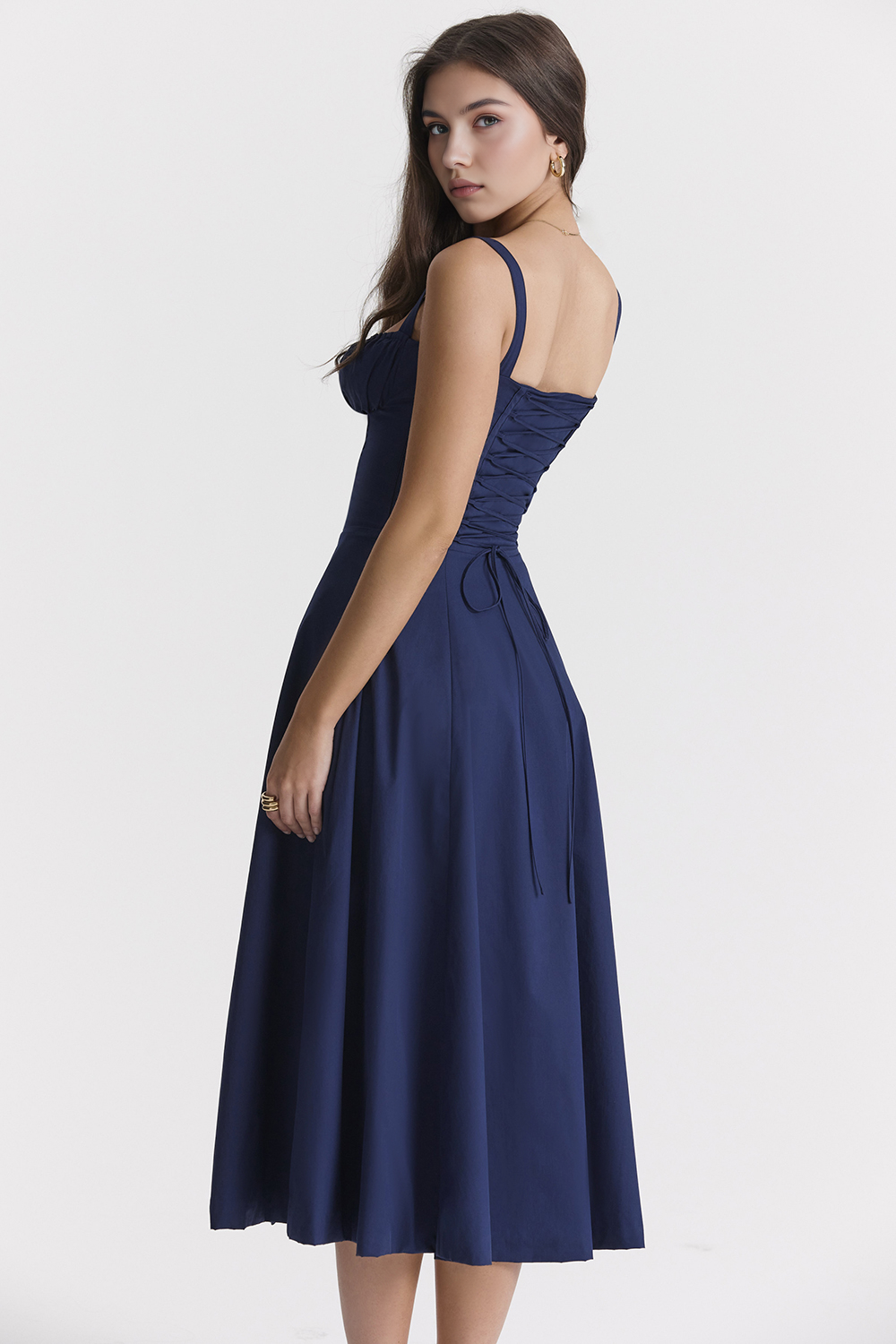 Bustier Dress | Women's Structured Midi Dress | Elegant Occasion Wear | Steven & Levon