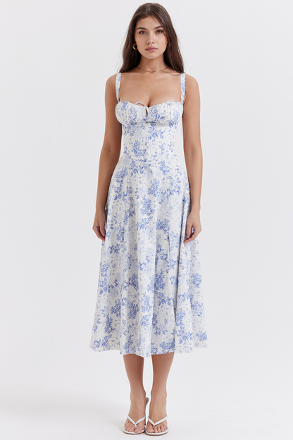 Bustier Dress | Women's Structured Midi Dress | Elegant Occasion Wear | Steven & Levon