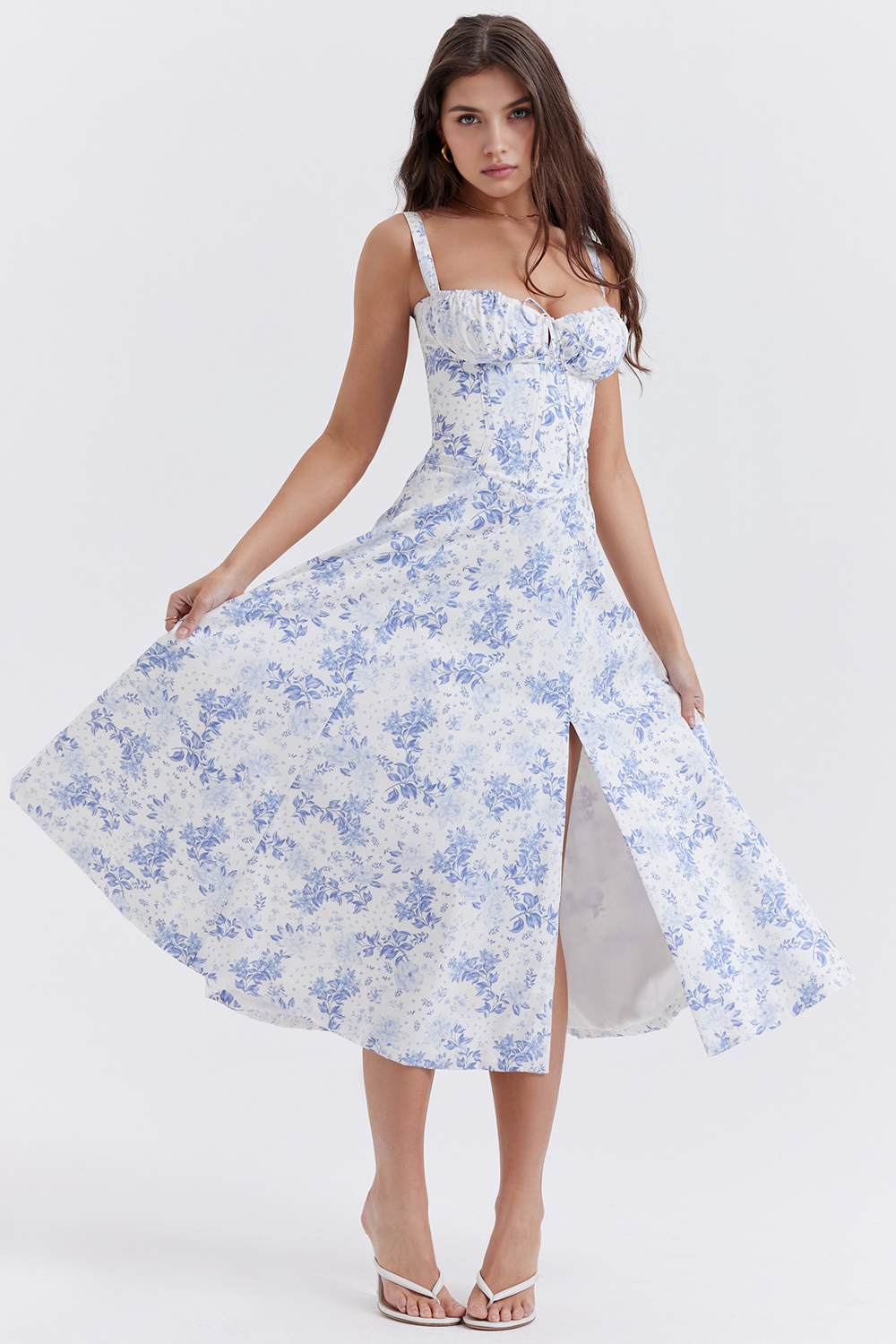 Bustier Dress | Women's Structured Midi Dress | Elegant Occasion Wear | Steven & Levon